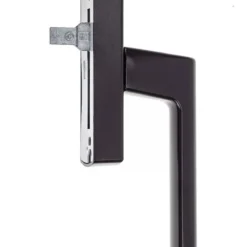 si aubi alüminyum Çift açılım eksenel pencere kolu koyu kahve (siyah)